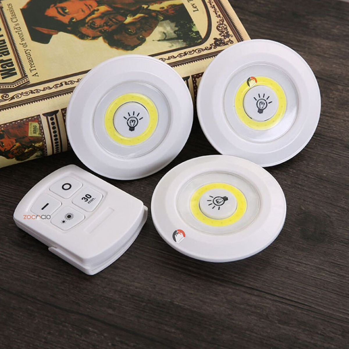 Miniatura 2 de Set 3 Luces Inalámbricas Lampara Led Con